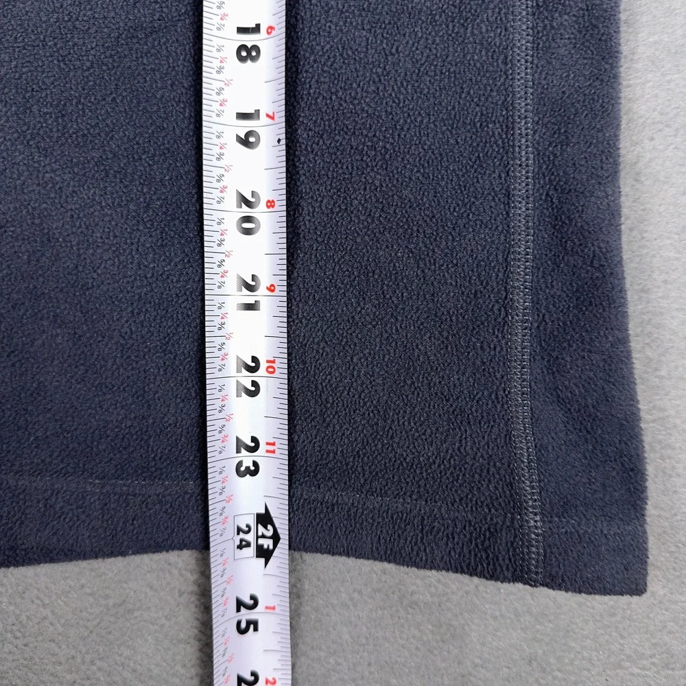 The North Face Mens Quarter Zip Fleece Pullover Gray Thumbhole M
